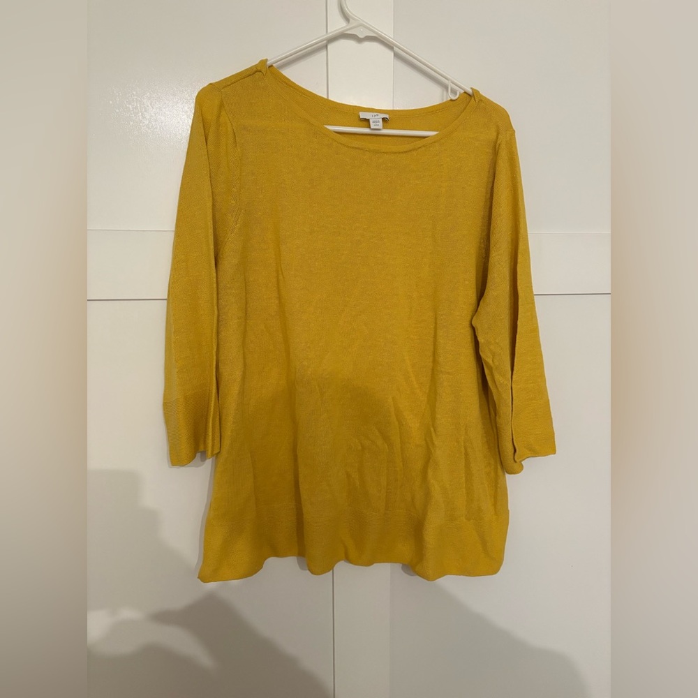 Yellow 3/4 Sleeve Top